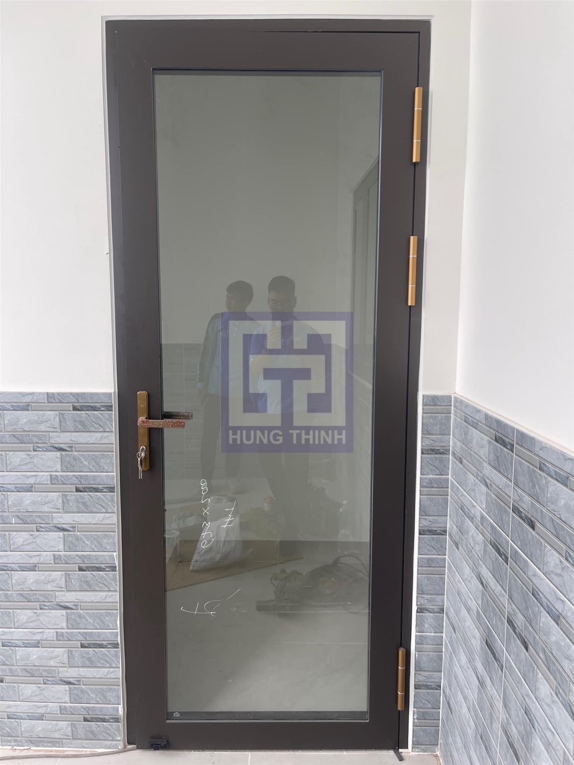 Cửa đi mở quay 1 cánh nhôm Xingfa