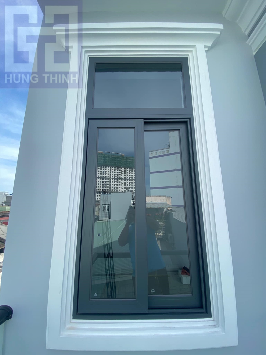 Cửa sổ mở trượt 2 cánh nhôm Xingfa